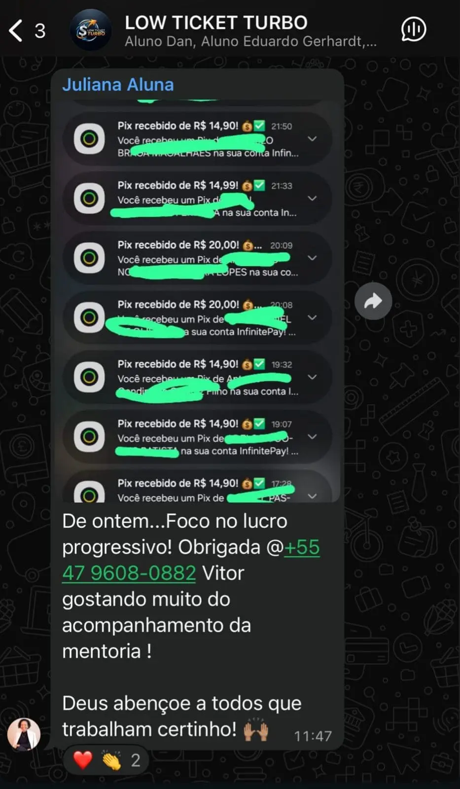 Depoimento Aluno